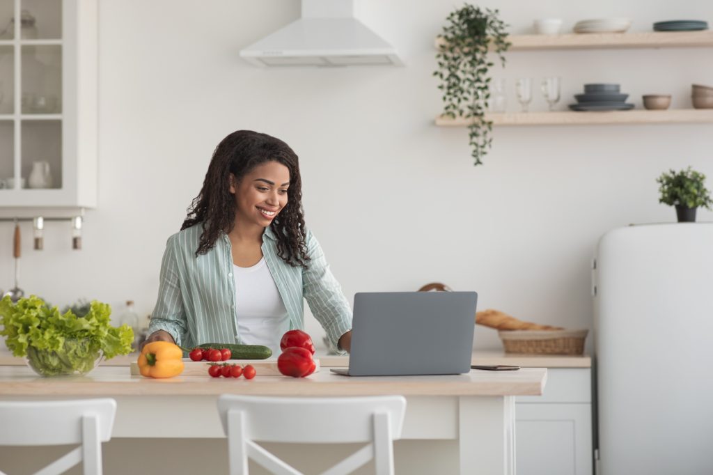 Be safety, new normal, social distance, meeting remotely, online food blog and recipe